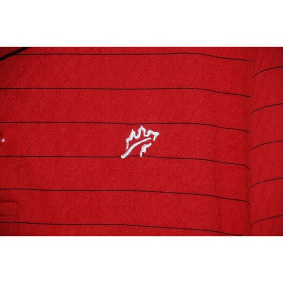 Callaway Golf Men's XL Red Striped Polo Shirt Dri-Fit Short Sleeve Wicking Athle - Picture 3 of 8